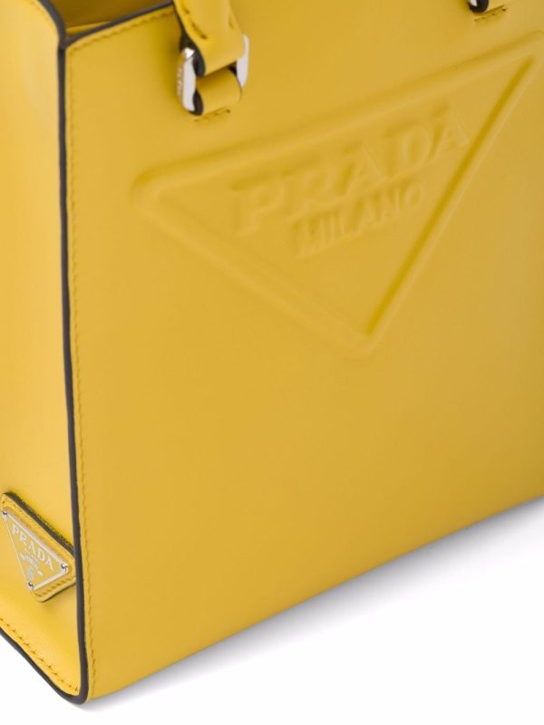 Prada logo-embossed tote bag - Image 4