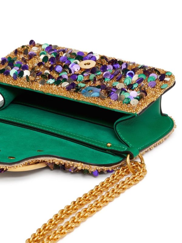 Valentino Garavani small Locò embellished shoulder bag - Image 4