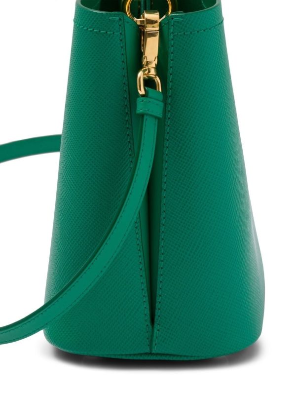 Prada small leather Panier bag - Image 4