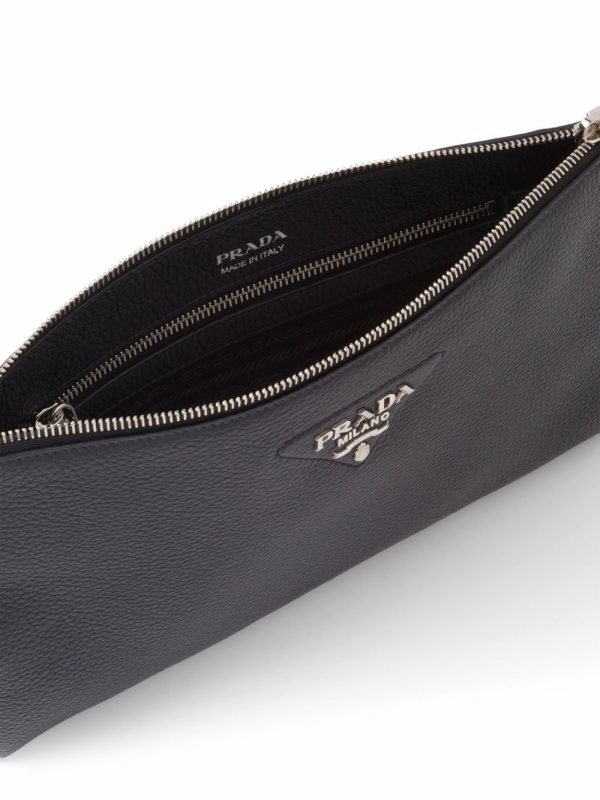 Prada Flou logo-plaque shoulder bag - Image 4