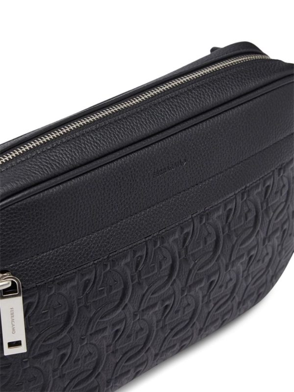 Ferragamo Gancini-embossed leather bag - Image 4
