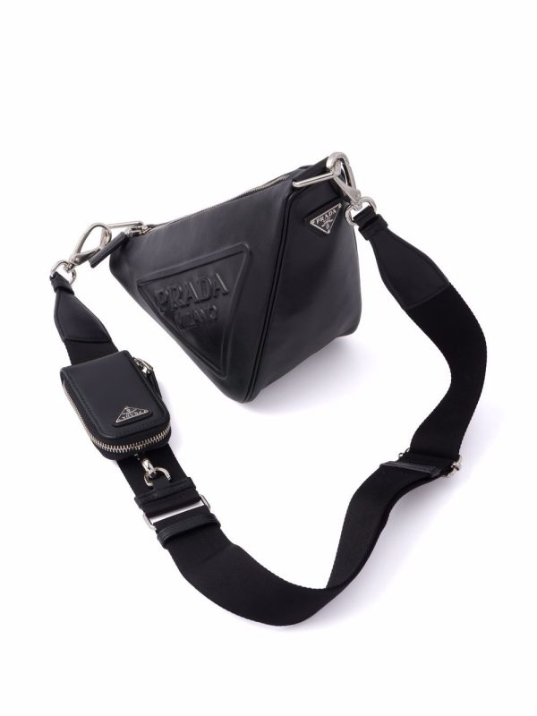 Prada logo plaque shoulder bag - Image 4
