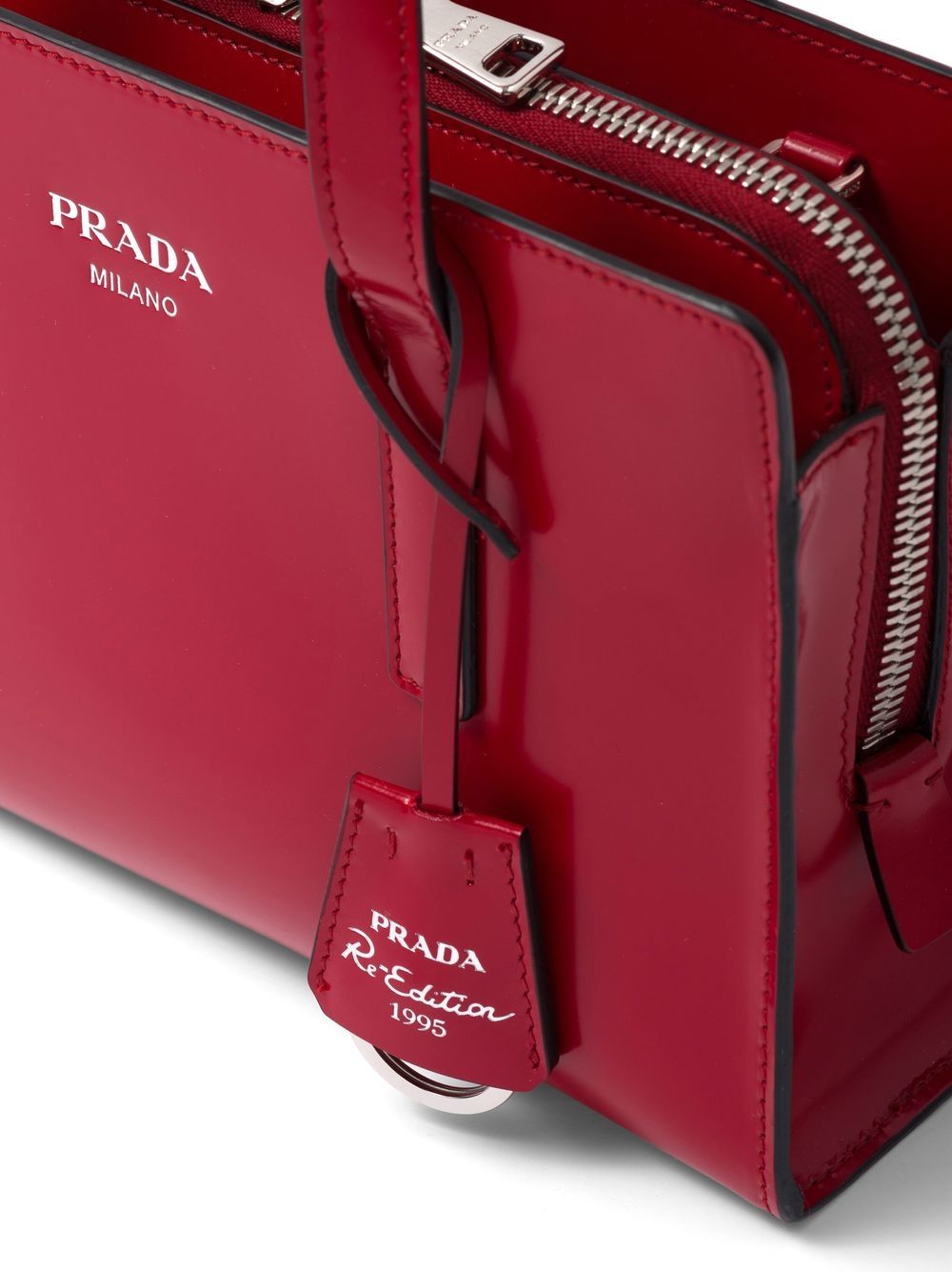 Prada mini Re-Edition 1995 brushed leather tote bag - Image 4