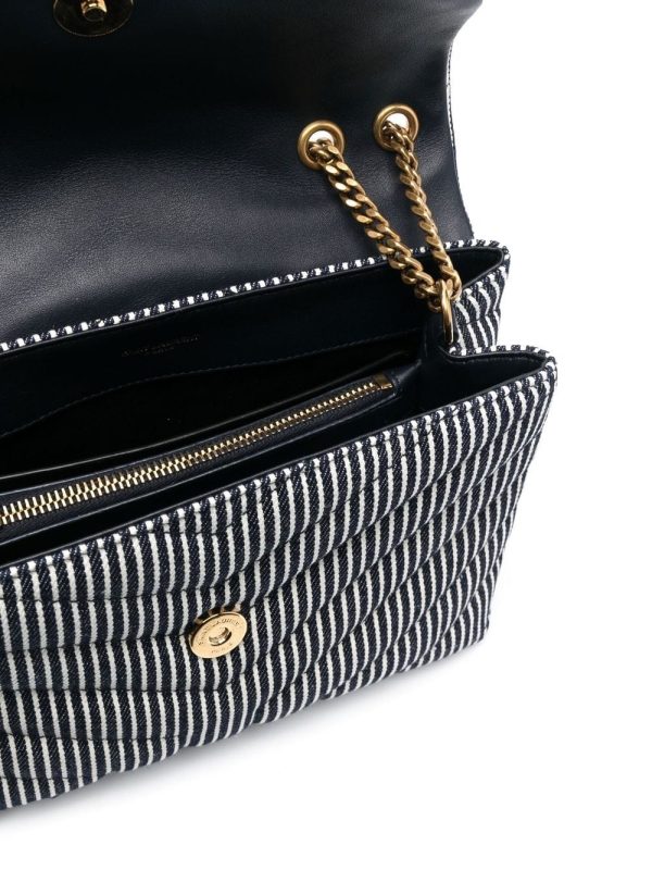 Saint Laurent Loulou striped shoulder bag - Image 4