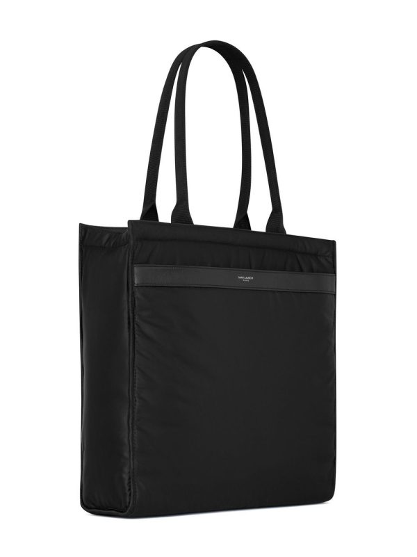 Saint Laurent logo-patch tote bag - Image 4