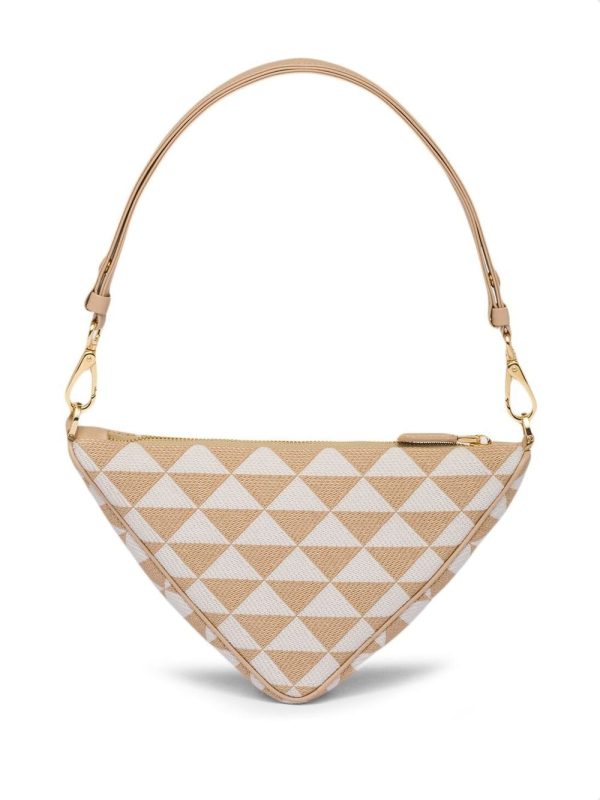 Prada embroidered jacquard mini bag - Image 4