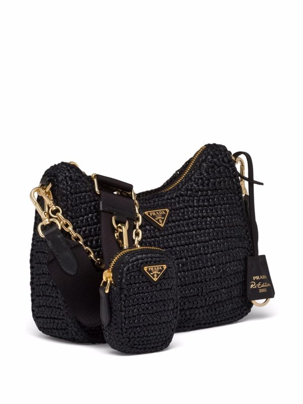 Prada Re-Edition 2005 crochet-knit shoulder bag - Image 4