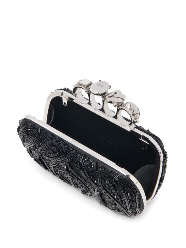 Alexander McQueen Knuckle beaded clutch - Image 4