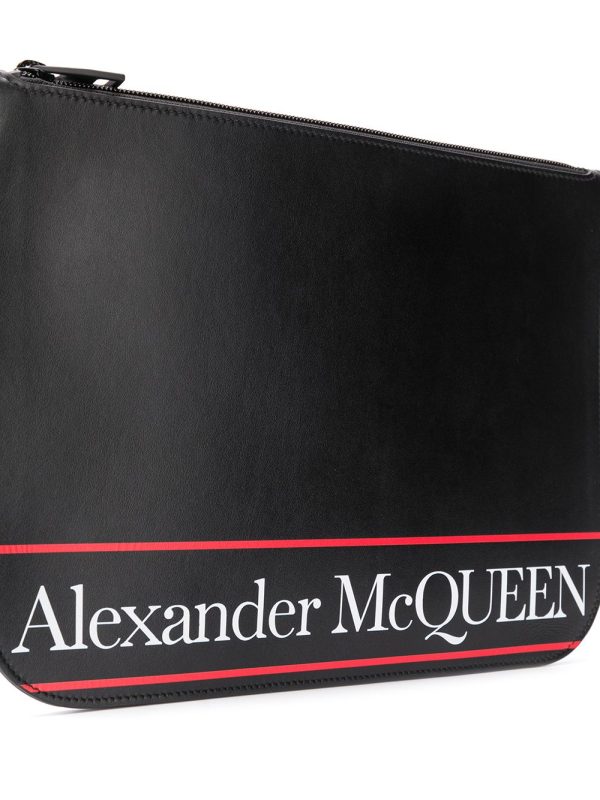 Alexander McQueen logo clutch bag - Image 4