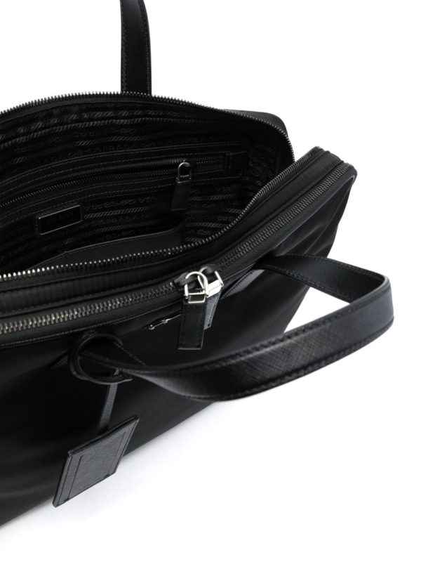 Prada logo-plaque laptop bag - Image 4