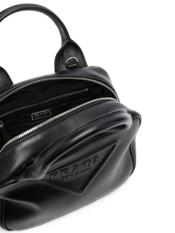 Prada logo-embossed leather tote bag - Image 4