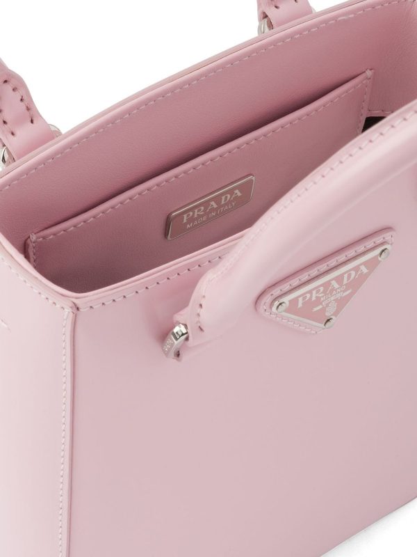 Prada small brushed leather tote - Image 4