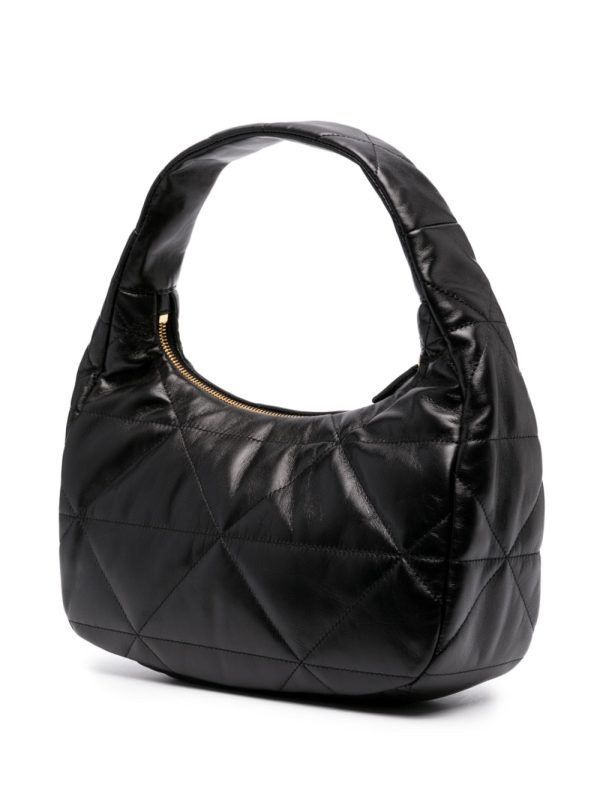 Prada logo-plaque quilted shoulder bag - Image 4