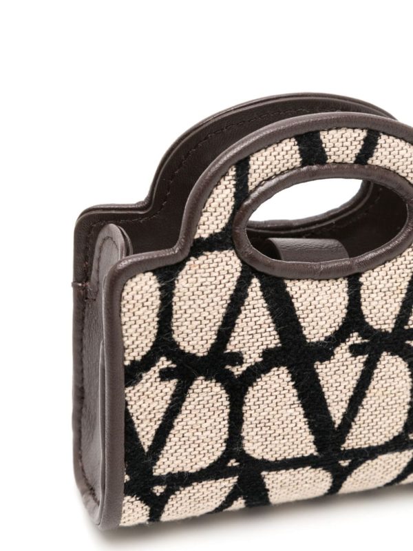 Valentino Garavani micro Le Troisième monogram-jacquard tote bag - Image 4
