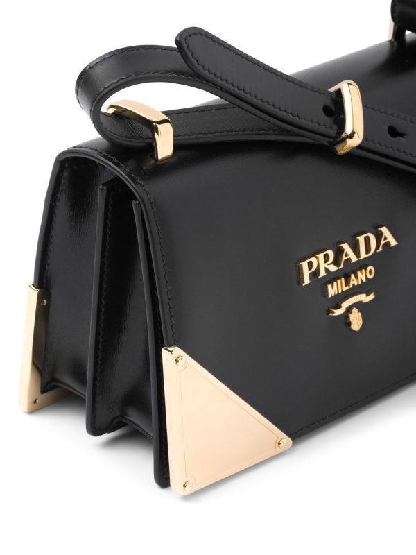 Prada leather shoulder bag - Image 4