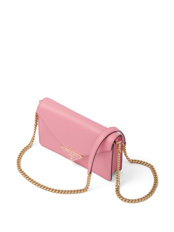 Prada logo-plaque shoulder bag - Image 4
