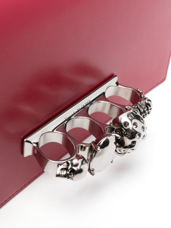 Alexander McQueen The Biker Jewelled leather crossbody bag - Image 4