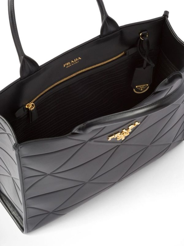 Prada large Symbole leather tote bag - Image 4