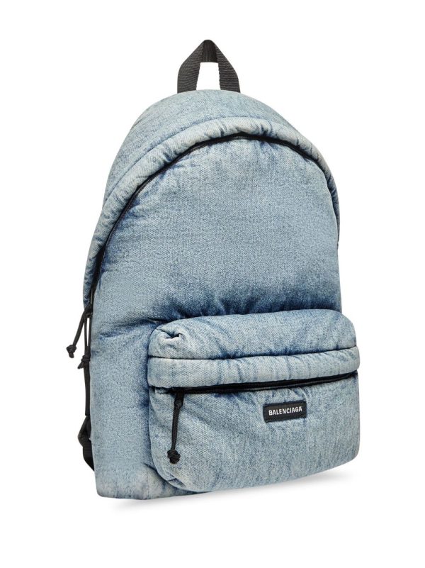 Balenciaga washed denim backpack - Image 4