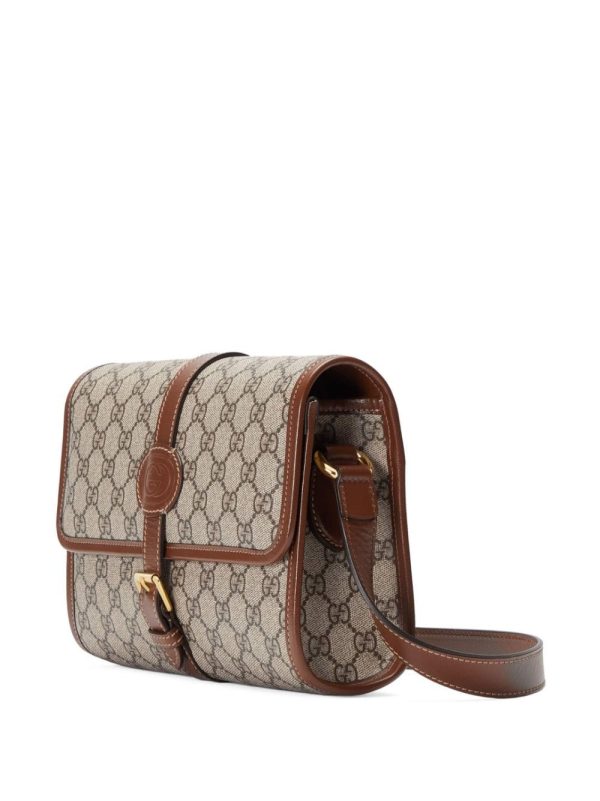 Gucci leather-trim messenger bag - Image 4