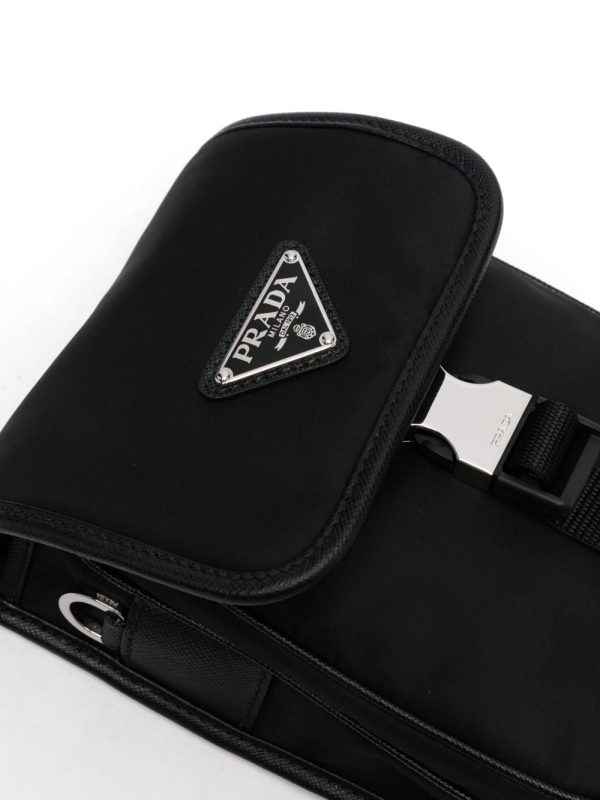 Prada Re-Nylon logo-plaque messenger bag - Image 4