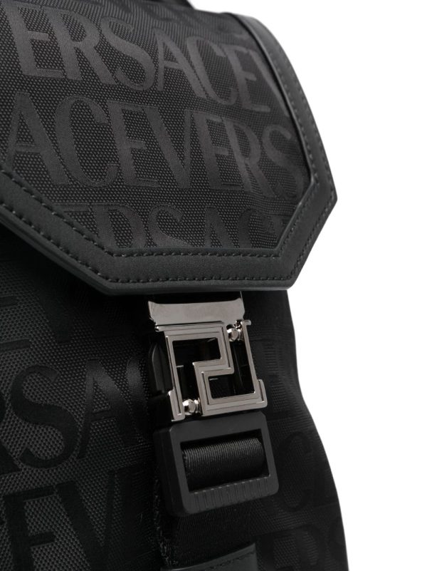 Versace logo-jacquard backpack - Image 3