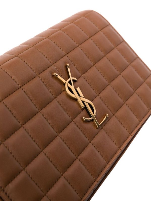 Saint Laurent Cassandre Matelassé logo-plaque clutch bag - Image 4