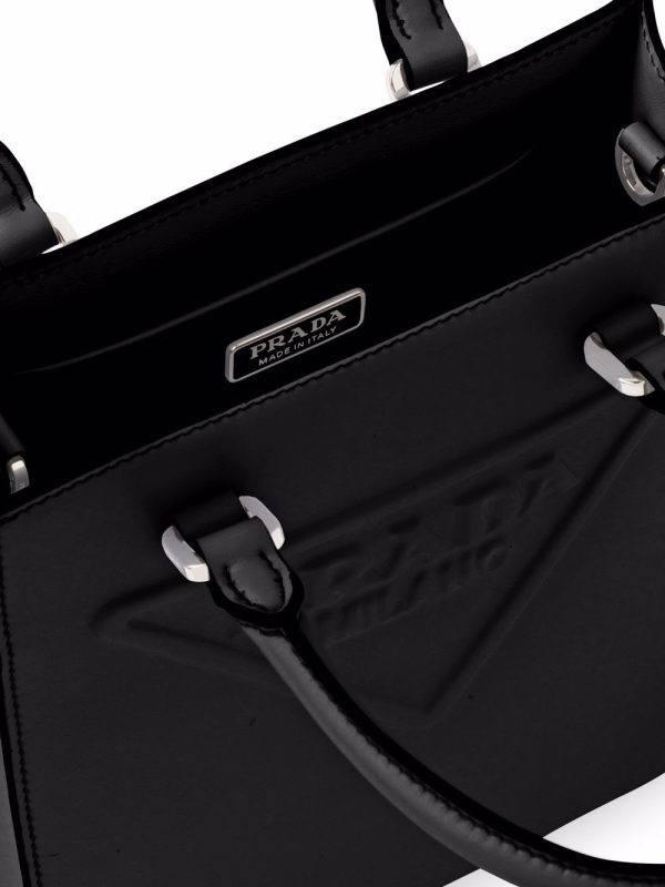 Prada logo-embossed tote bag - Image 4