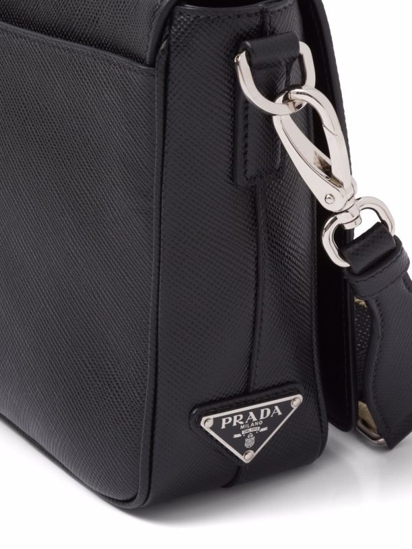 Prada logo-embossed Saffiano leather bag - Image 4