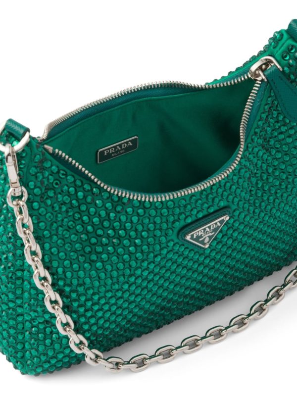 Prada Re-Edition 2005 crystal-embellished shoulder bag - Image 4