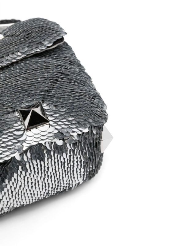 Valentino Garavani Roman Stud sequinned tote bag - Image 4