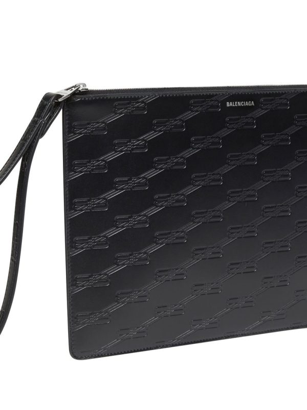 Balenciaga monogram-embossed clutch bag - Image 4