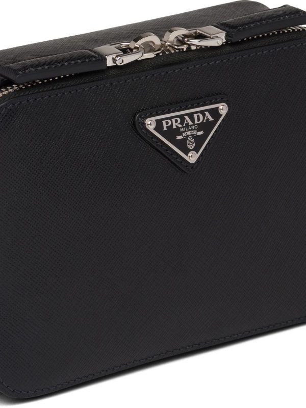 Prada logo plaque messenger bag - Image 4