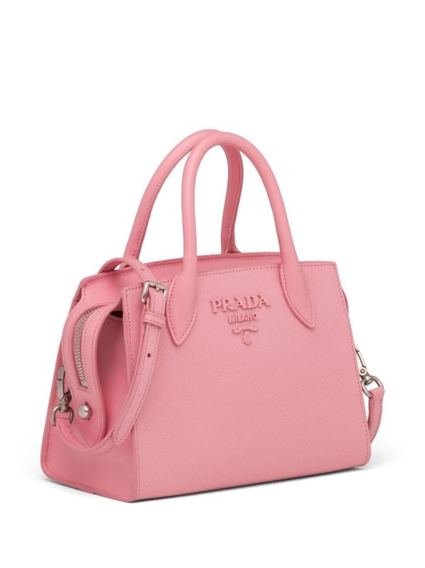 Prada logo-plaque tote bag - Image 4