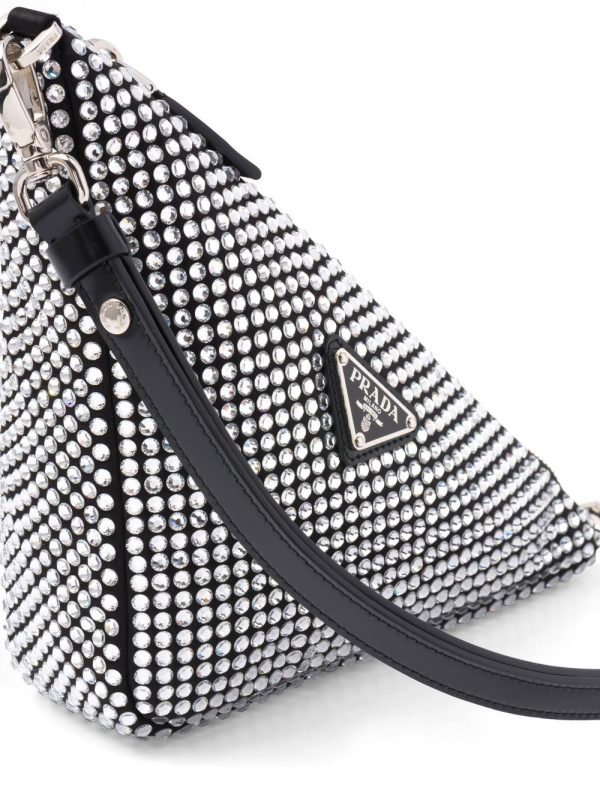 Prada Prada Triangle crystal-embellished bag - Image 4