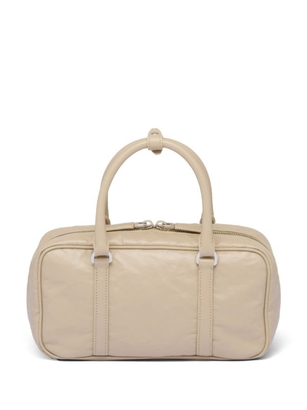 Prada Small antique nappa leather top handle bag - Image 4