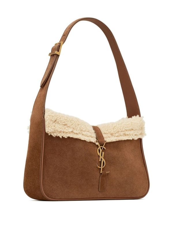 Saint Laurent logo-plaque shoulder bag - Image 4
