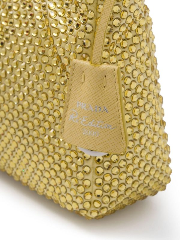 Prada Re-Edition 2000 crystal-embellished shoulder bag - Image 4
