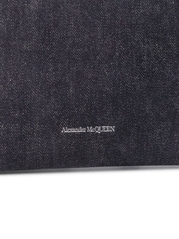 Alexander McQueen denim clutch bag - Image 3