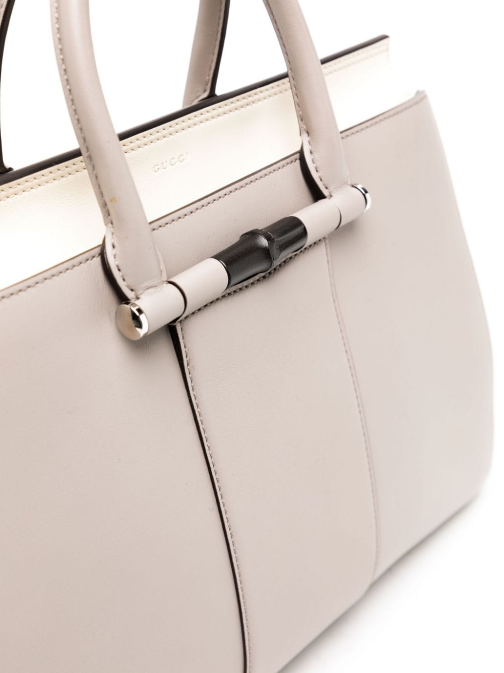 Gucci Lady Bamboo leather tote bag - Image 4