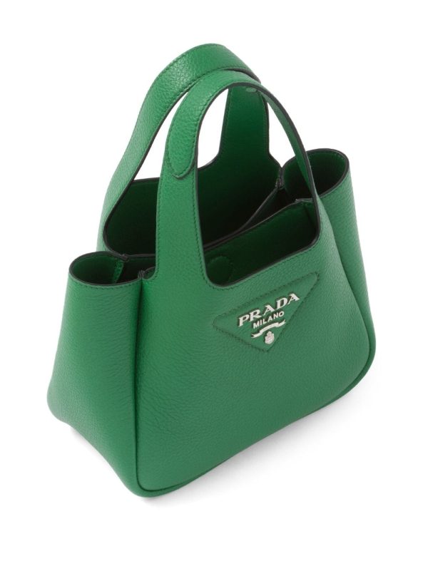 Prada logo-plaque tote bag - Image 4
