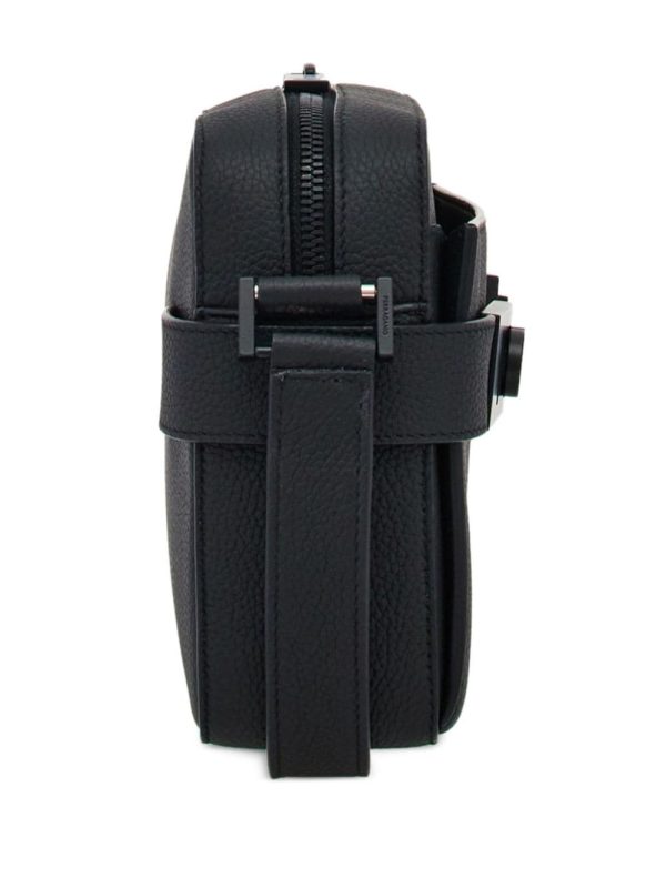 Ferragamo Gancini buckle embellished leather shoulder bag - Image 4