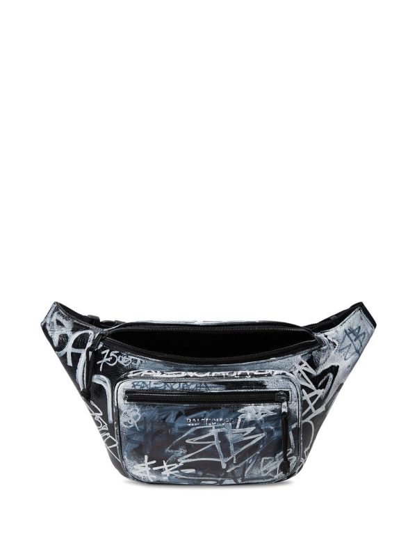 Balenciaga Explorer Graffiti-Printed belt bag - Image 4