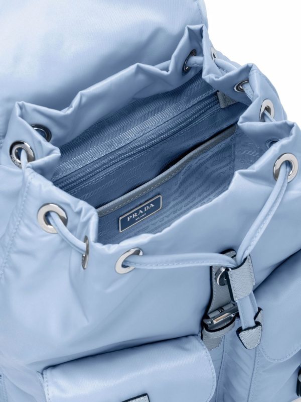 Prada small logo-plaque backpack - Image 4