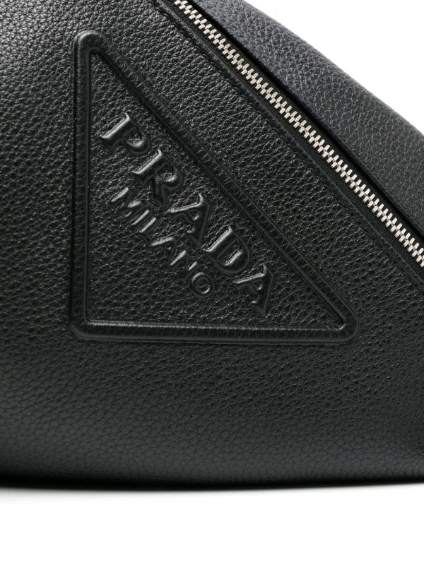 Prada Cross logo-embossed backpack - Image 4