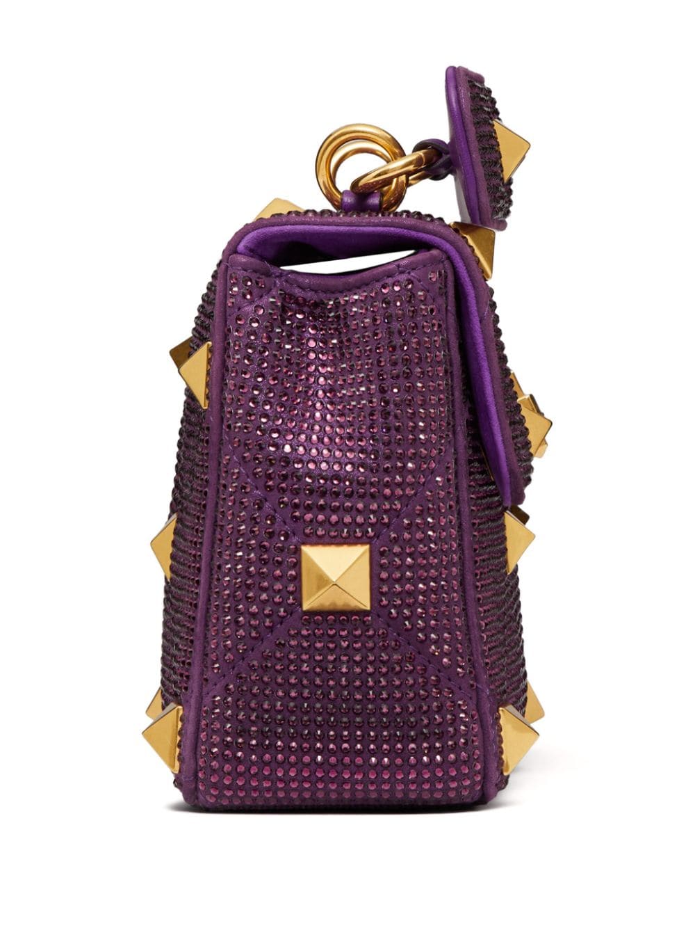 Valentino Garavani medium Roman Stud rhinestone-embellished shoulder bag - Image 4
