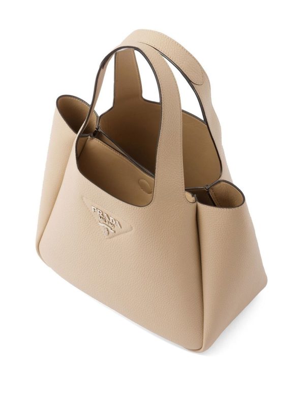 Prada logo plaque tote bag - Image 4