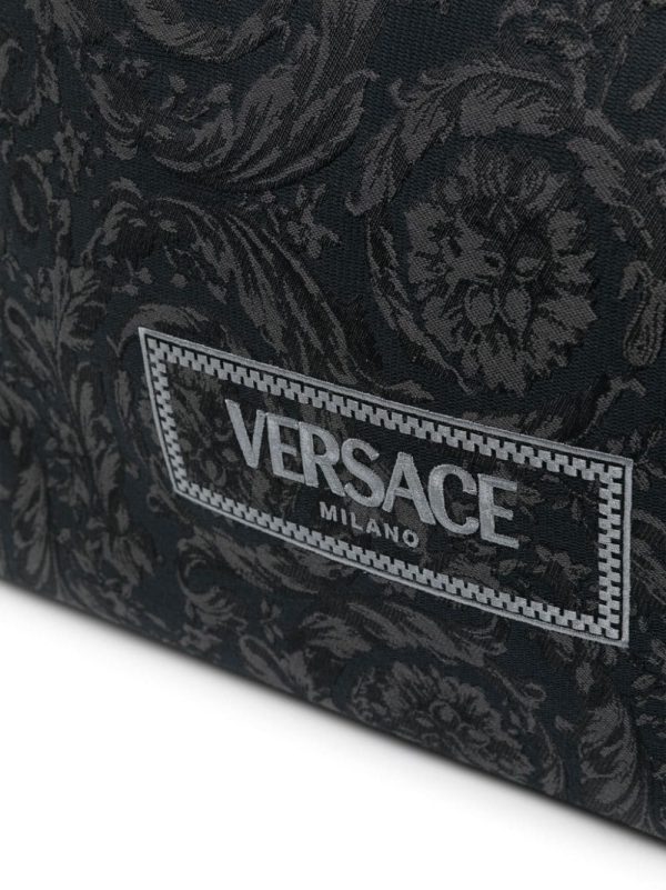 Versace Barocco Athena jacquard canvas tote bag - Image 4