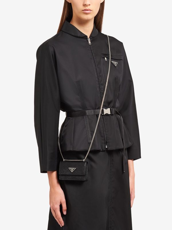 Prada logo-plaque wallet bag - Image 4