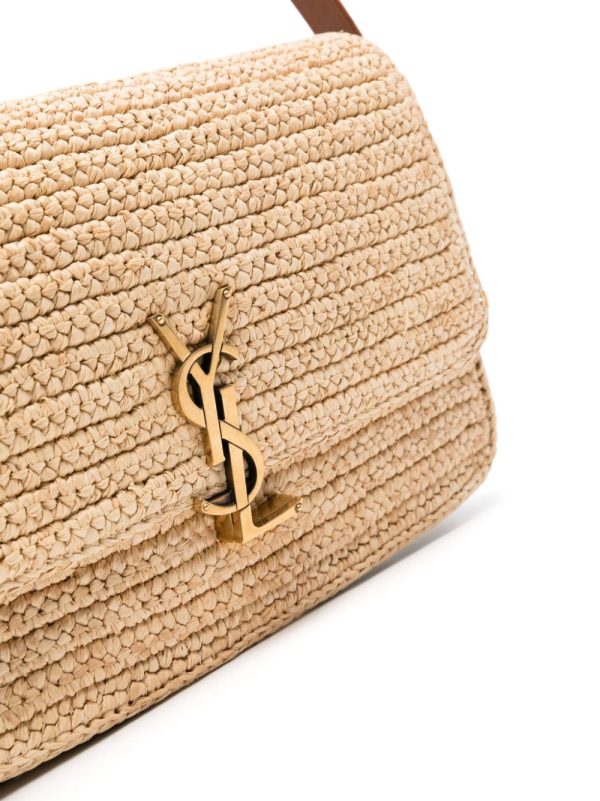 Saint Laurent Solferino raffia shoulder bag - Image 4